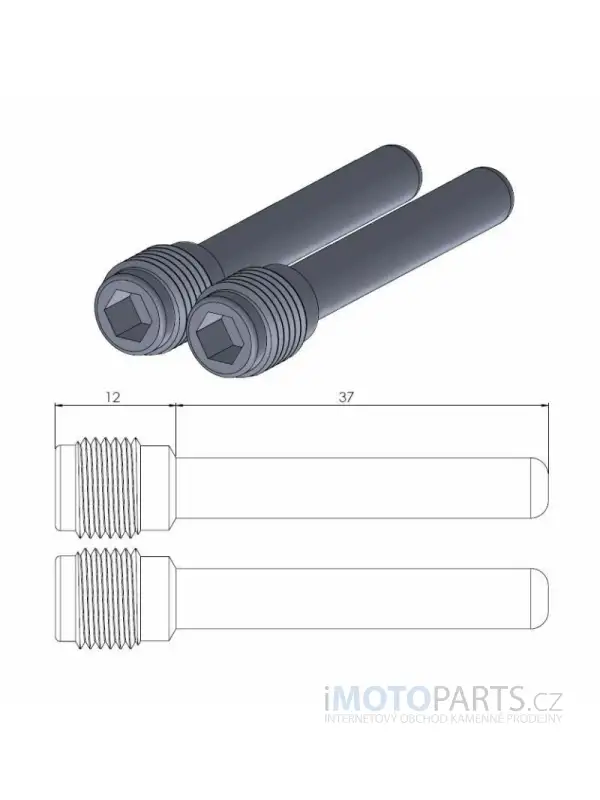 PIN BRZDOVÉ DESTIČKY