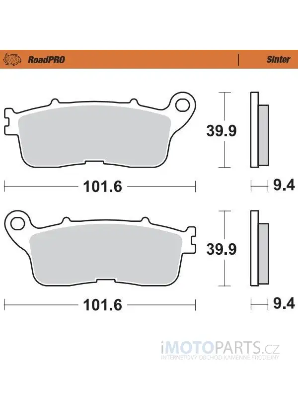 BRZDOVÉ DESTIČKY SINTER ZADNÍ