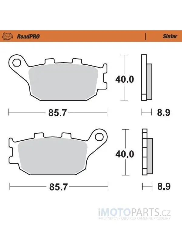 BRZDOVÉ DESTIČKY SINTER ZADNÍ