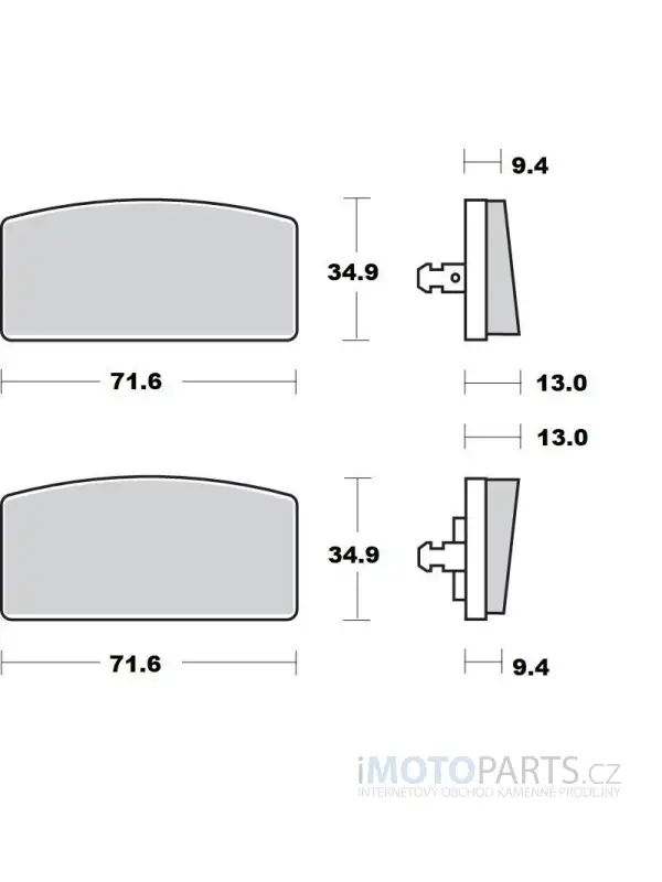 BRZDOVÉ DESTIČKY KERAMICKÉ