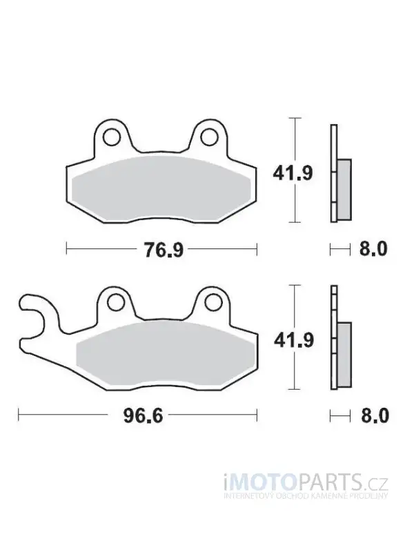 BRZDOVÉ DESTIČKY KERAMICKÉ